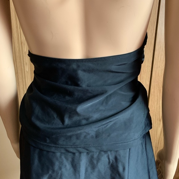 🍉 Athletic works tankini, plus size, halter top tie at neck skirted bottom brief - Picture 6 of 14